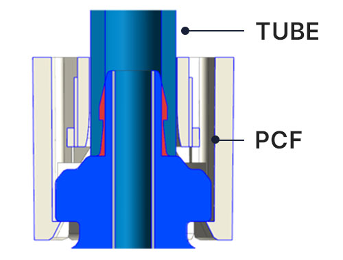 PCF 구조 단면도 (TUBE / PCF)