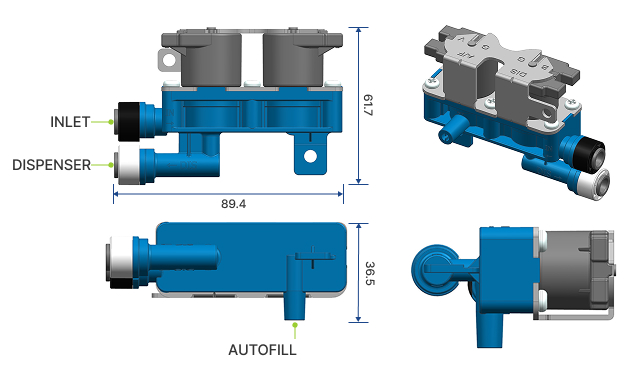 AUTO FILL DC VALVE(2WAY) 도면
